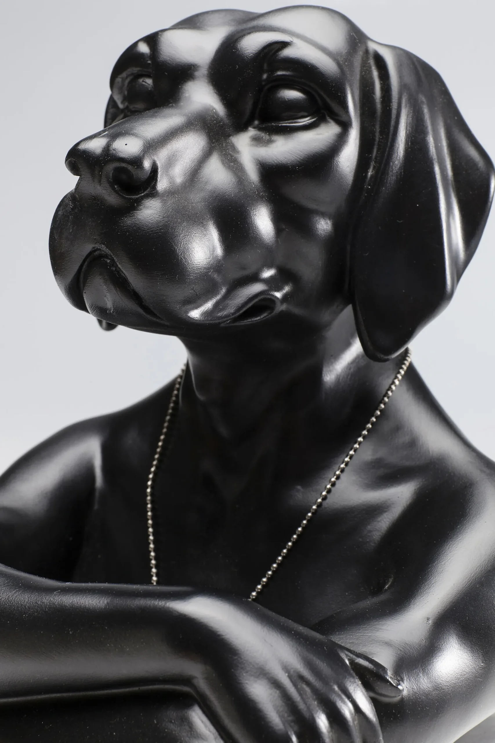 Figurka dekoracyjna Gangster Dog 26x33 cm czarna