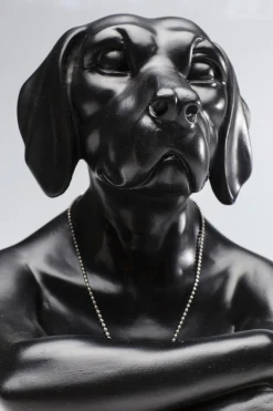 Figurka dekoracyjna Gangster Dog 26x33 cm czarna