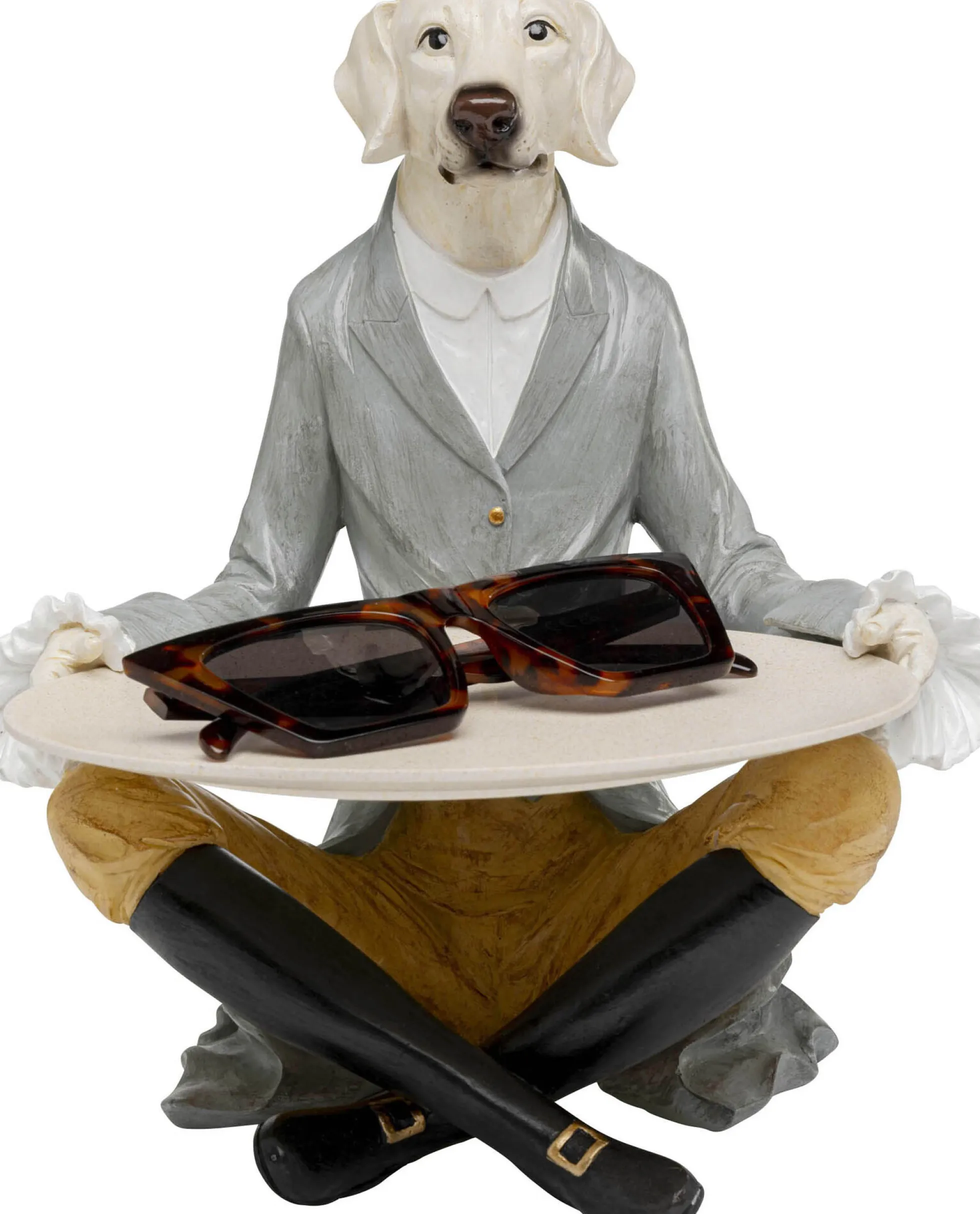 Figurka dekoracyjna Gentleman Dog Tray 29cm