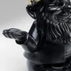 Figurka dekoracyjna Gnome Meditation 15x19 cm czarno-złota
