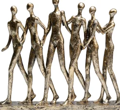 Figurka dekoracyjna Hand In Hand 30x27 cm złota