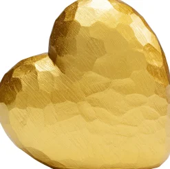 Figurka dekoracyjna Heart 14x14 cm złota
