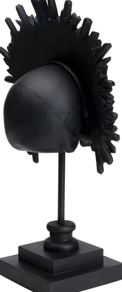 Figurka dekoracyjna King Skull 32x49 cm czarna