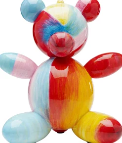 Figurka dekoracyjna kolorowy miś 32x36 cm ręcznie malowana