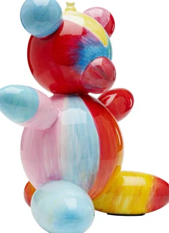 Figurka dekoracyjna kolorowy miś 32x36 cm ręcznie malowana