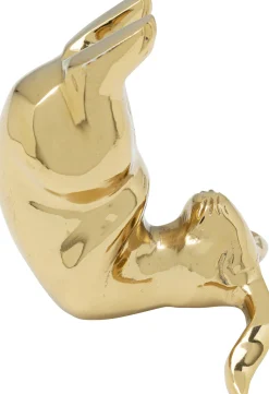 Figurka dekoracyjna króliczek joga 10x10 cm złota