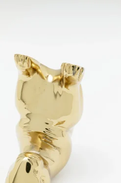 Figurka dekoracyjna króliczek joga 10x10 cm złota