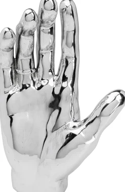Figurka dekoracyjna Mano Diamond Ring 23x35 cm srebrna