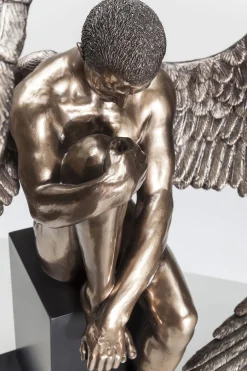 Figurka dekoracyjna Nude Sad Angel 48x63 cm brązowa