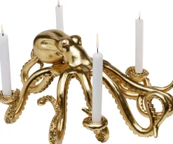 Figurka dekoracyjna Octopus złota 49cm