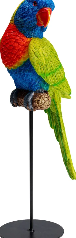 Figurka dekoracyjna Parrot Green 15x36 cm kolorowa