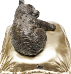 Figurka dekoracyjna śpiąca koala brązowo-złota 35x35 cm