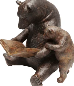 Figurka dekoracyjna Reading Bears 20x18 cm brązowa