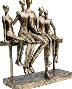 Figurka dekoracyjna Sitting Break 20x24 cm złota