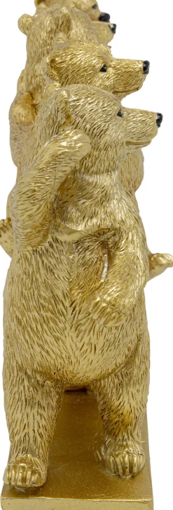 Figurka dekoracyjna Tipsy Dancing Bears 30x14 cm złota