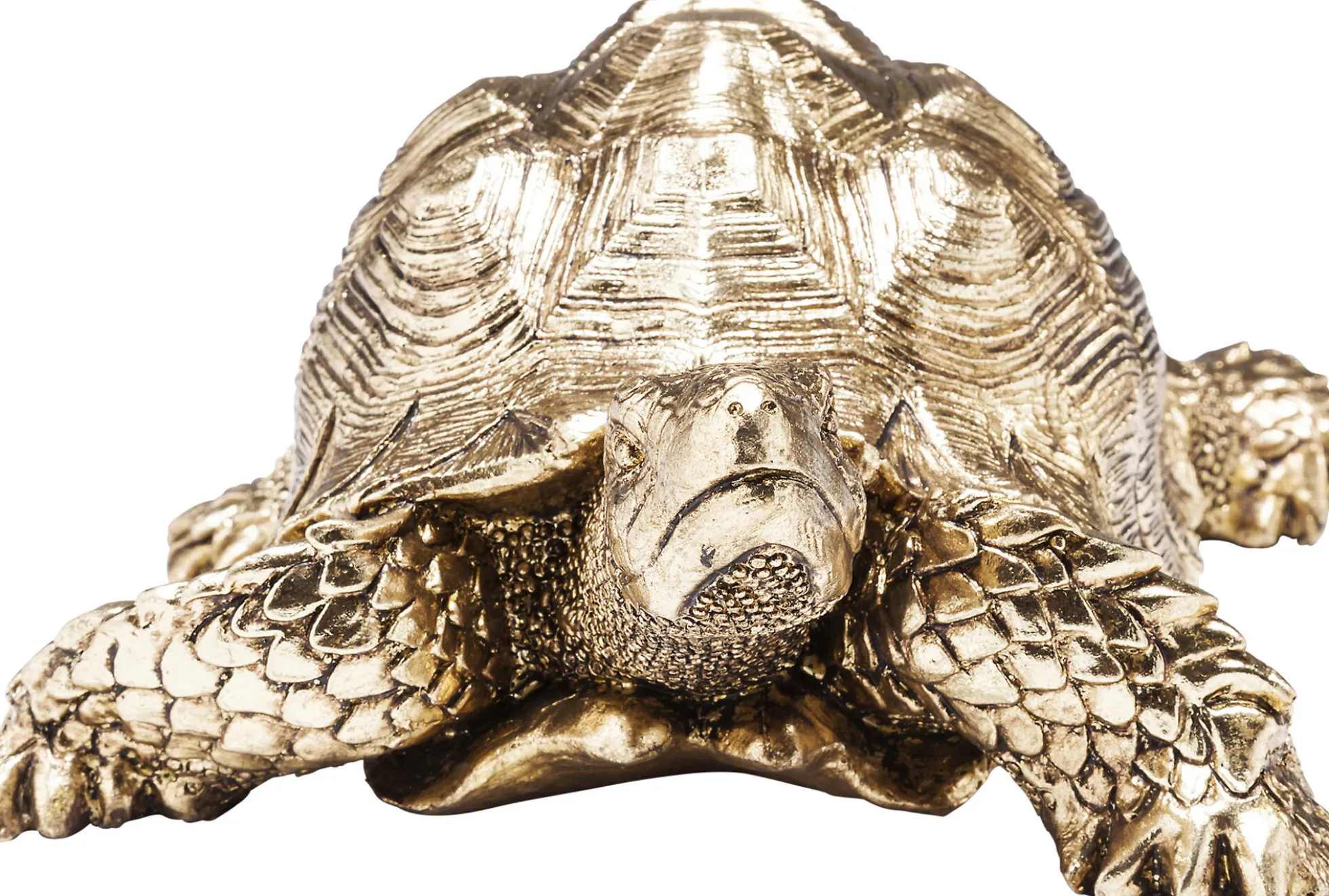 Figurka dekoracyjna Turtle 26x20 cm złota
