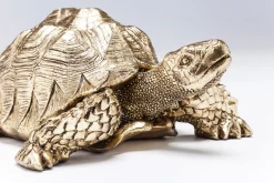 Figurka dekoracyjna Turtle 26x20 cm złota