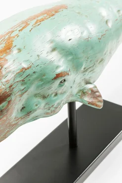 Figurka dekoracyjna Whale Base 77x39 cm zielona