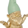 Figurka dekoracyjna Zwerg Meditation 15x19 cm złota