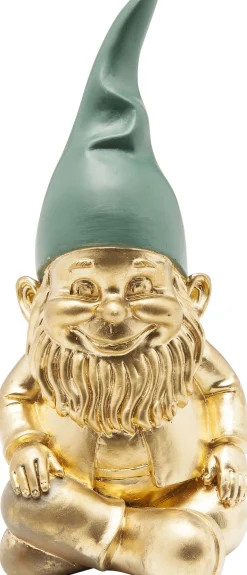 Figurka dekoracyjna Zwerg Sitting 9x19 cm zielona