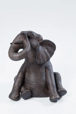 Figurki dekoracyjne Elephant Circus 54x22 cm ciemnobrązowe