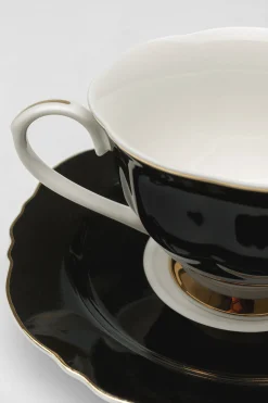 Filiżanka Harlequin czarna (2-set)