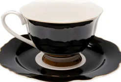 Filiżanka Harlequin czarna (2-set)
