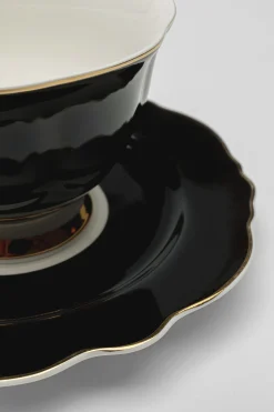Filiżanka Harlequin czarna (2-set)