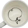 Filiżanka ze spodkiem porcelana ręcznie malowana 160 ml jabłko