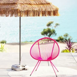 Fotel Acapulco 73x85 cm różowy