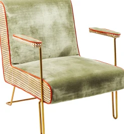 Fotel Aunt Betty 75x85 cm jasnozielony