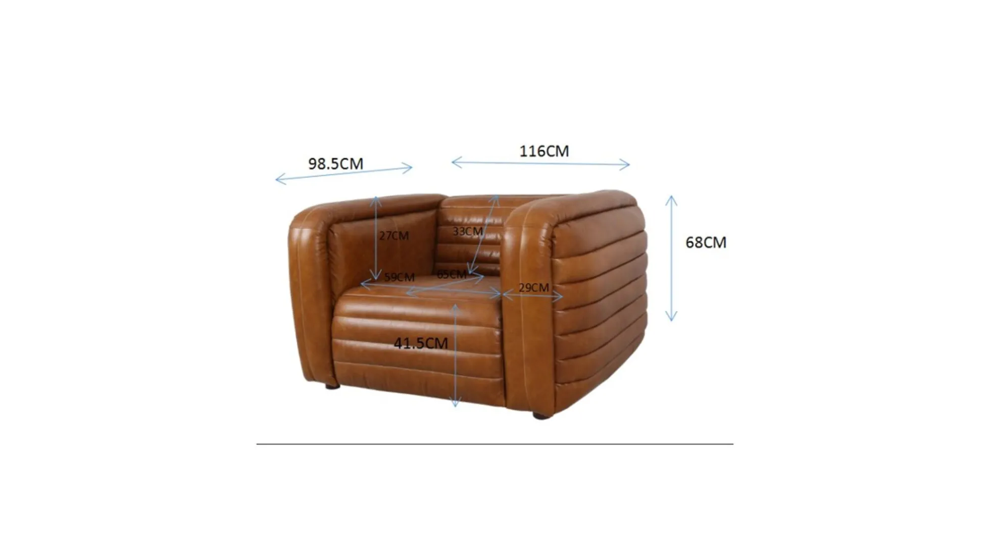 Fotel Aurelio 116cm