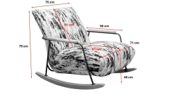 Fotel bujany Kyle Nature