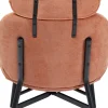 Fotel Elodie 67x105 cm jasnobrązowy - nogi czarne