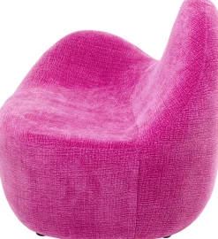 Fotel Glow Wave Medium różowy 116 cm