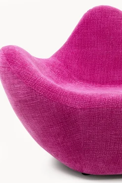 Fotel Glow Wave Medium różowy 116 cm