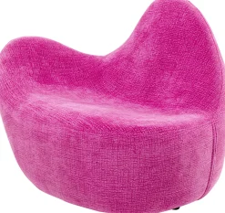 Fotel Glow Wave Medium różowy 116 cm