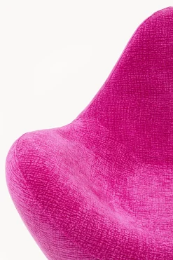Fotel Glow Wave Medium różowy 116 cm