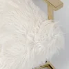 Fotel Mr. Fluffy 68x87 cm biało-złoty