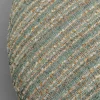 Fotel obrotowy boucle niebieskie paski podstawa złota 95x70 cm
