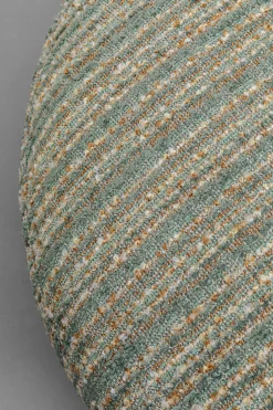 Fotel obrotowy boucle niebieskie paski podstawa złota 95x70 cm