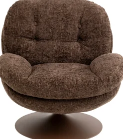 Fotel obrotowy Cosy brązowy