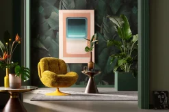 Fotel obrotowy Cosy żółty