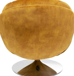 Fotel obrotowy Cosy 81x84 cm bursztynowy