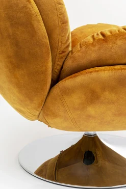 Fotel obrotowy Cosy 81x84 cm bursztynowy
