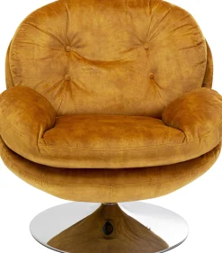 Fotel obrotowy Cosy 81x84 cm bursztynowy