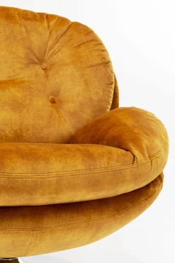 Fotel obrotowy Cosy 81x84 cm bursztynowy