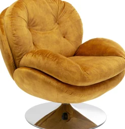 Fotel obrotowy Cosy 81x84 cm bursztynowy
