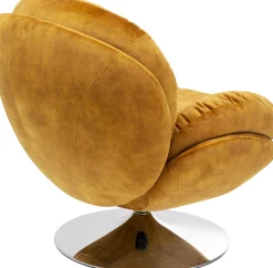 Fotel obrotowy Cosy 81x84 cm bursztynowy