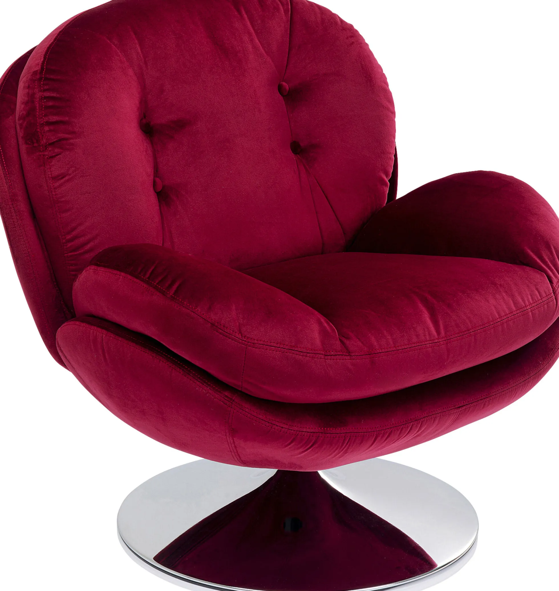 Fotel obrotowy Cosy 81x84 cm jagodowy